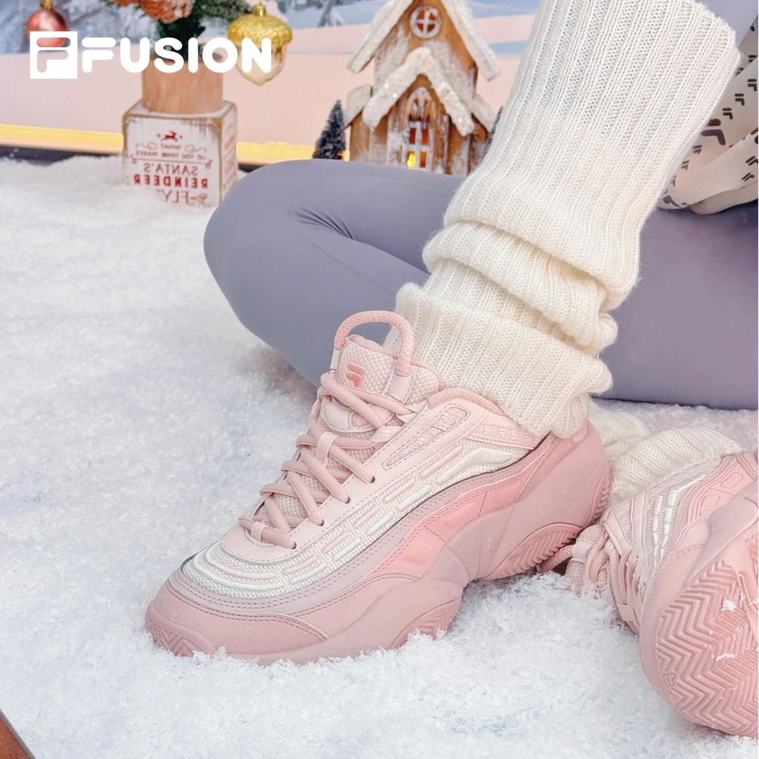 FUSION斐乐火焰鞋女鞋时尚轻便百搭厚底增高老爹鞋休闲鞋流光风