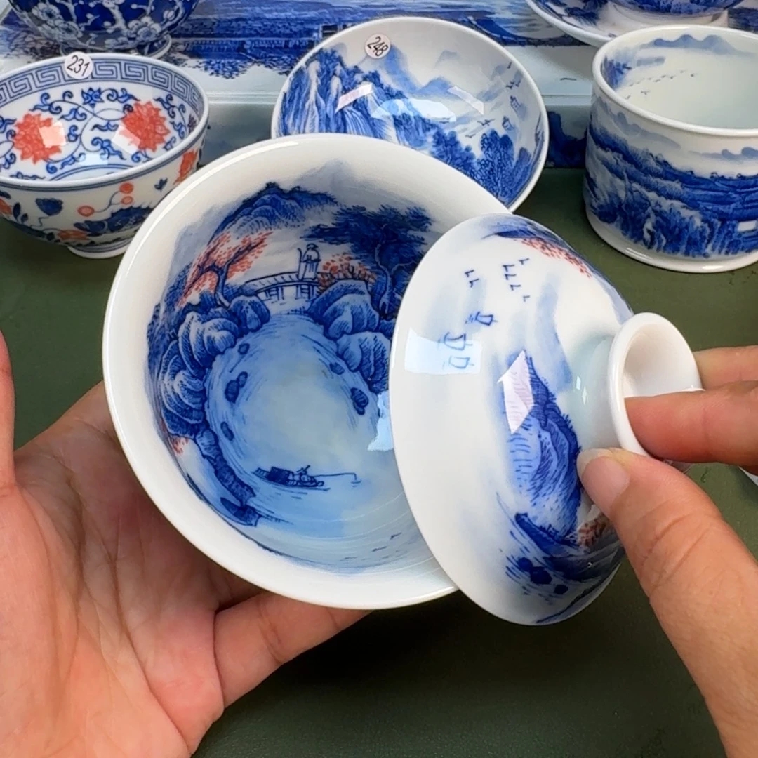 景德镇纯手绘茶具圆圆218