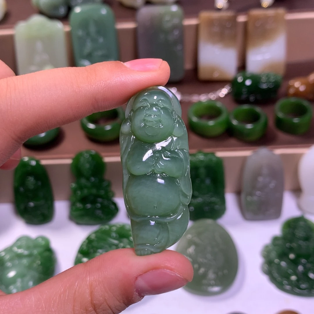 和田玉未镶嵌挂件