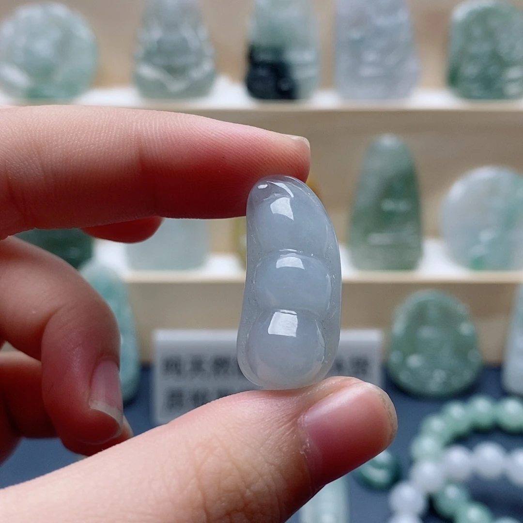 吊坠(不含链)未镶嵌翡翠四季豆