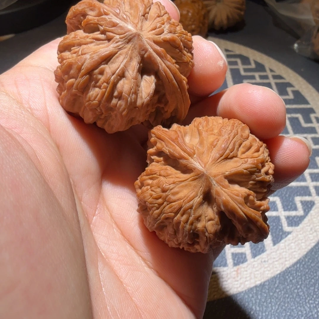 文玩核桃把件磨盘
