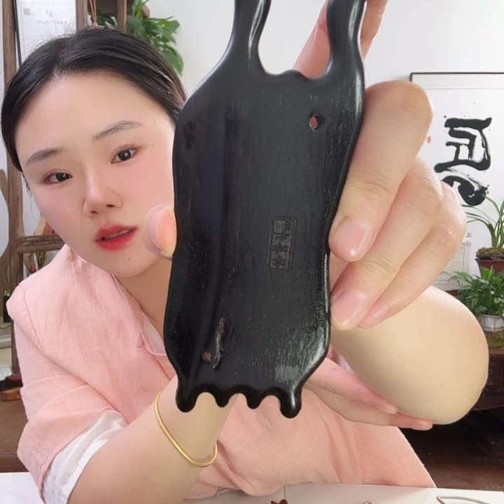 紫光檀墨鱼微瑕呲