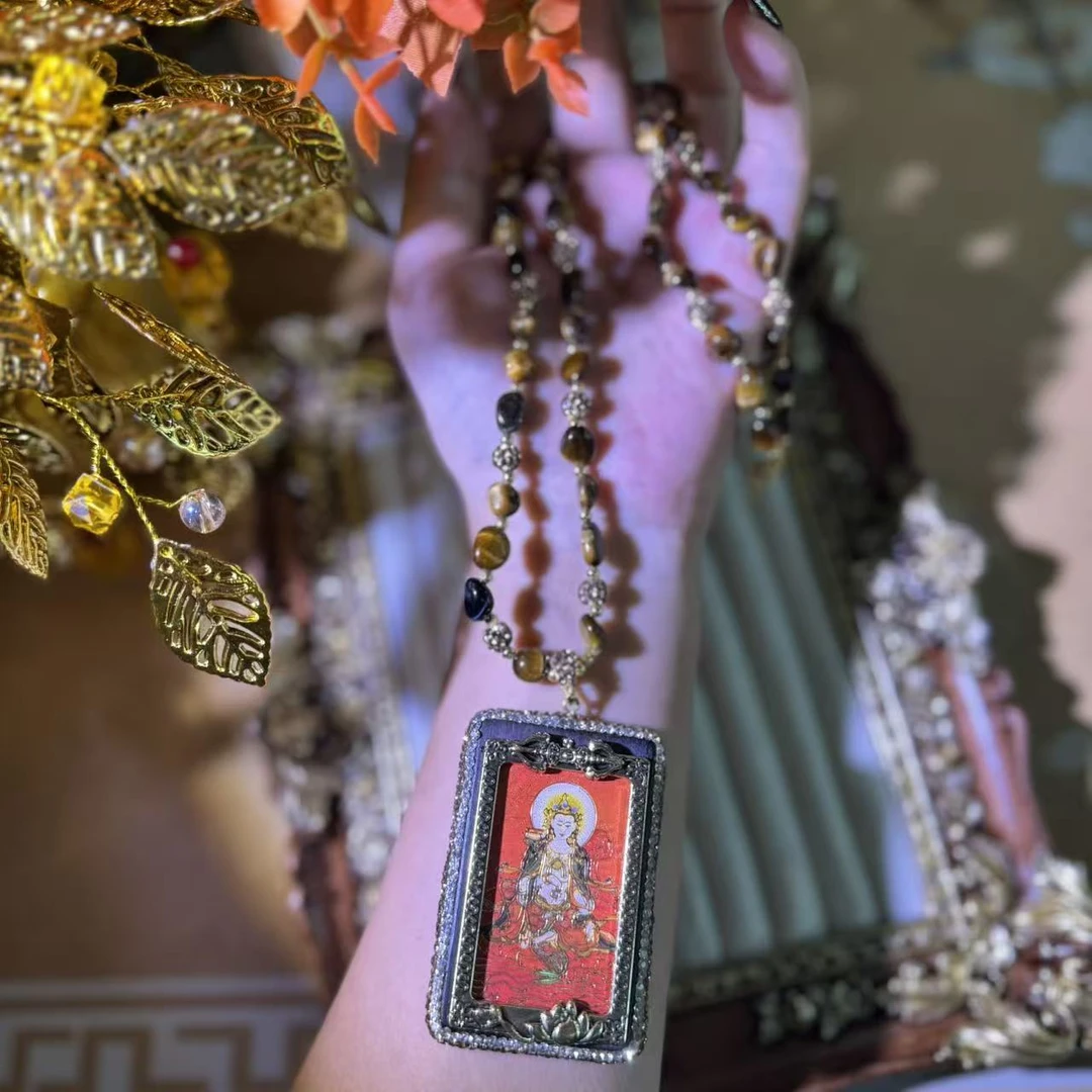 合金项链 寓意横财篇财暴富双面立体复古