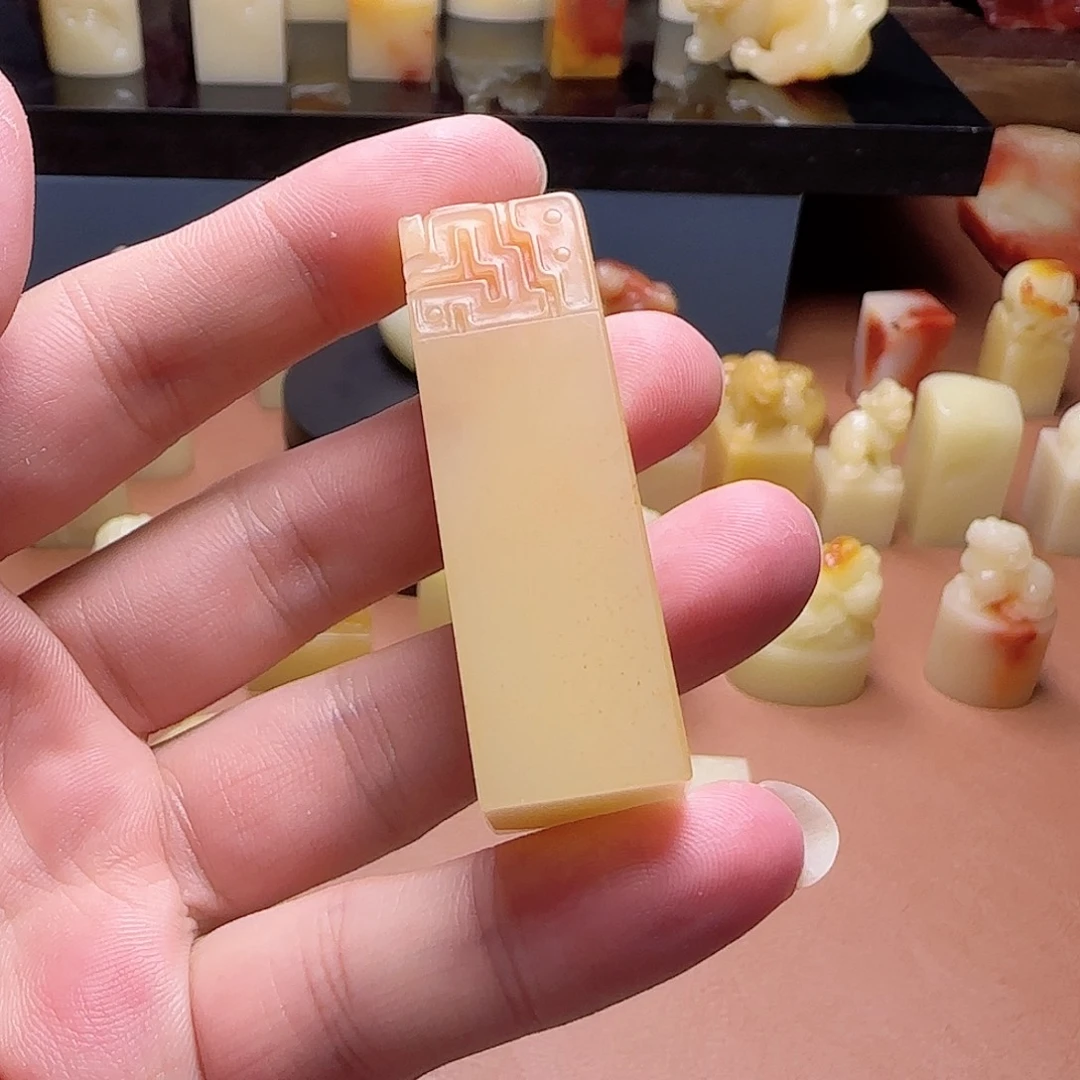 啵***呀寿山石印石福建寿山石