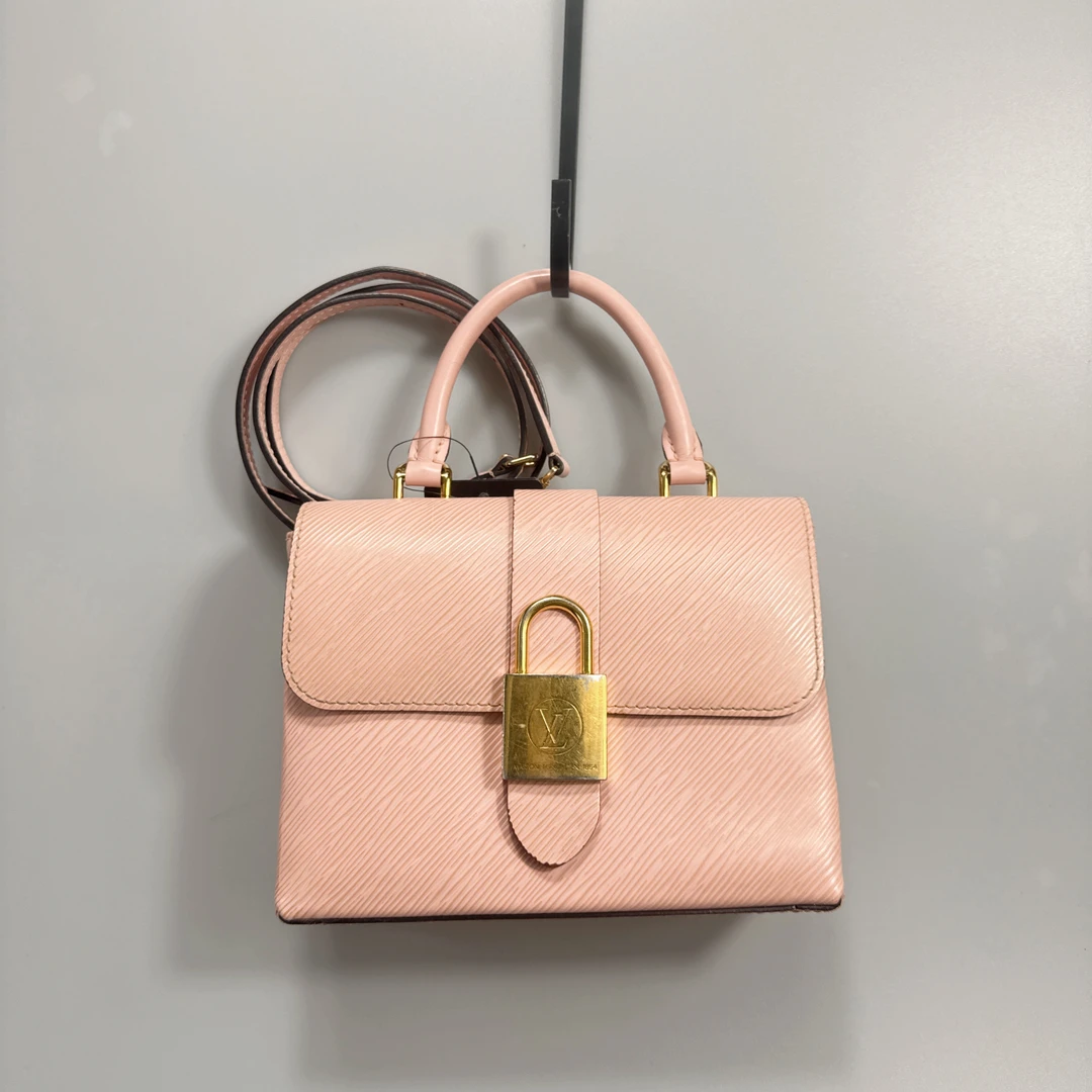 95新 LouisVuitton/路易威登 复燃精选/粉色水波纹locky bb