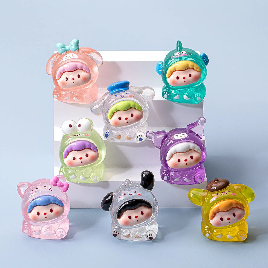 【九宫格】细闪高透三丽欧歪头崽崽 桌面装饰品