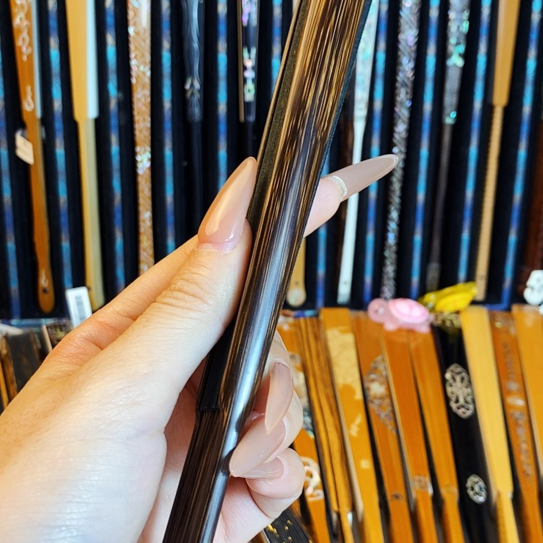 跑****扇子全棕399折扇，