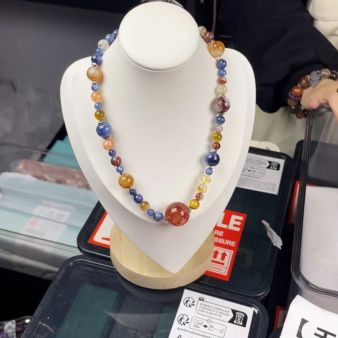 手串水晶银S925镀金镶嵌