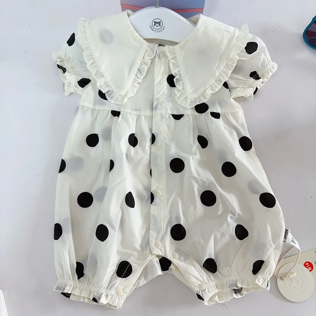 米le熊新款公主婴童洋气哈衣儿童包屁衣薄款连体衣宝宝婴儿1346