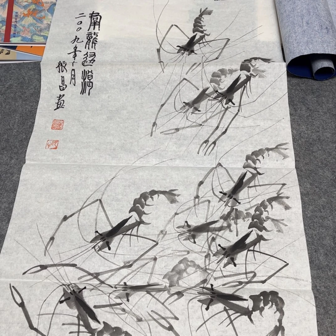 国画12.12纯手绘无边框作品