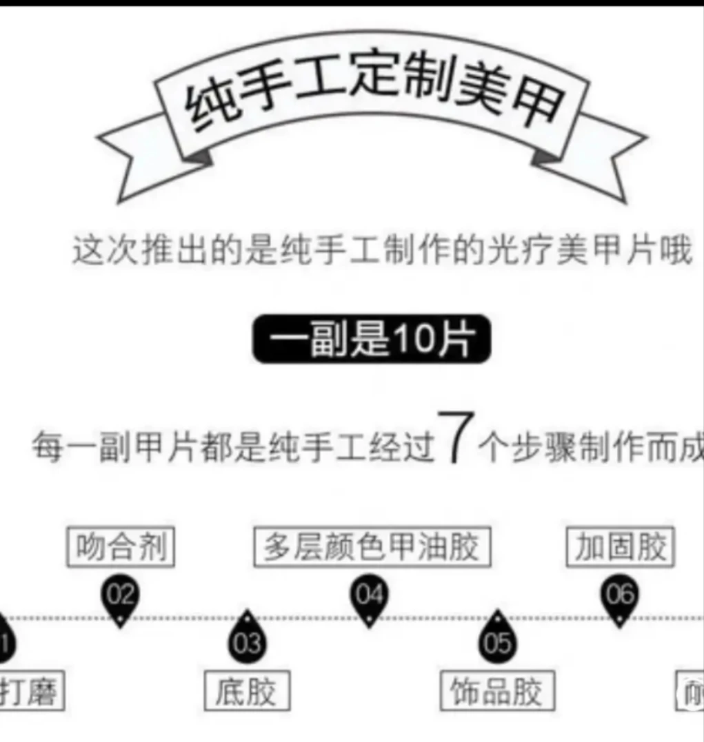 【乙游系列】-【扣号链接】扣名字写号下单穿戴甲纯手工美甲