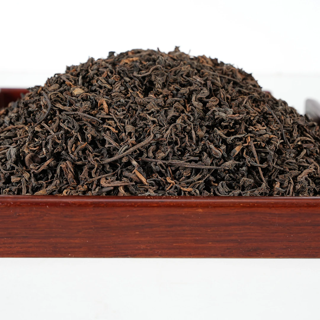八十年代原料 早期岀口型极轻发酵工艺普洱散茶 普洱茶（熟茶）