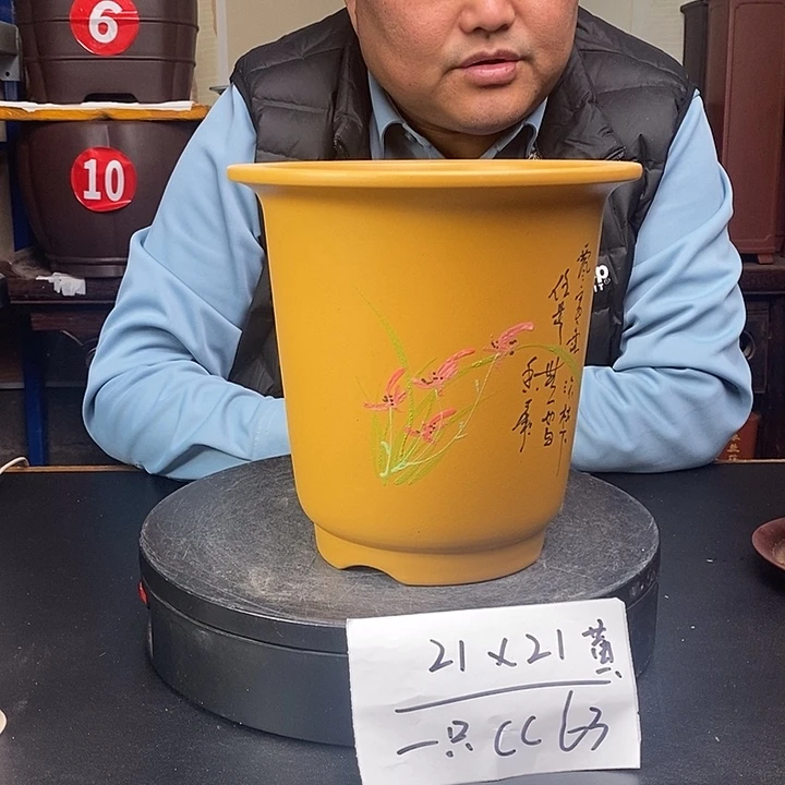 紫砂花盆货号一号CC63