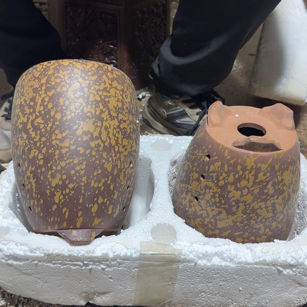 紫砂花盆口径15高度20