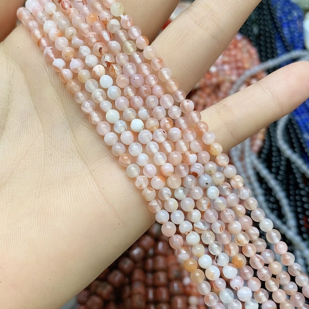 未镶嵌玛瑙/玉髓珠宝半成品卡四南红随机两条装