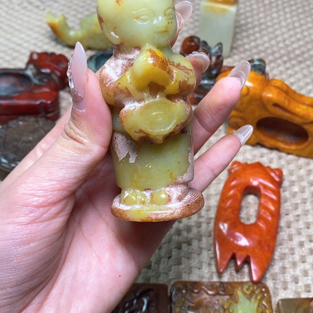 白玉菩提吊坠东**木白玉菩提白玉菩提摆件