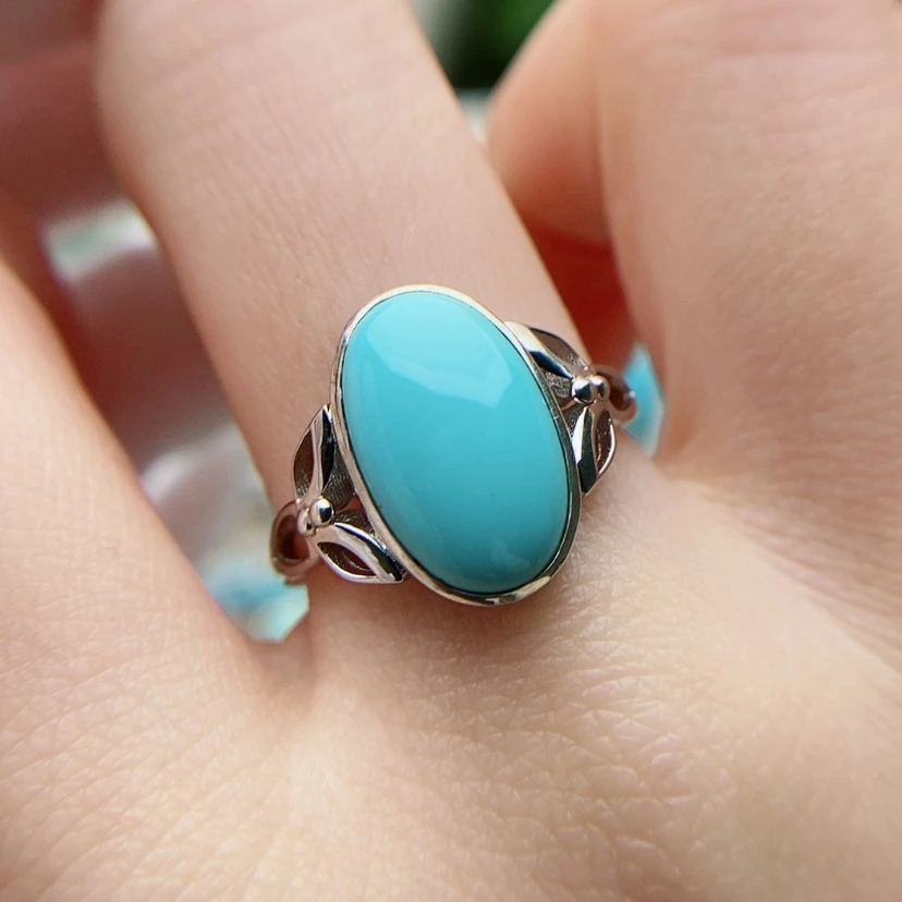 【闪购商品】绿松石原矿绿松石银S925镶嵌