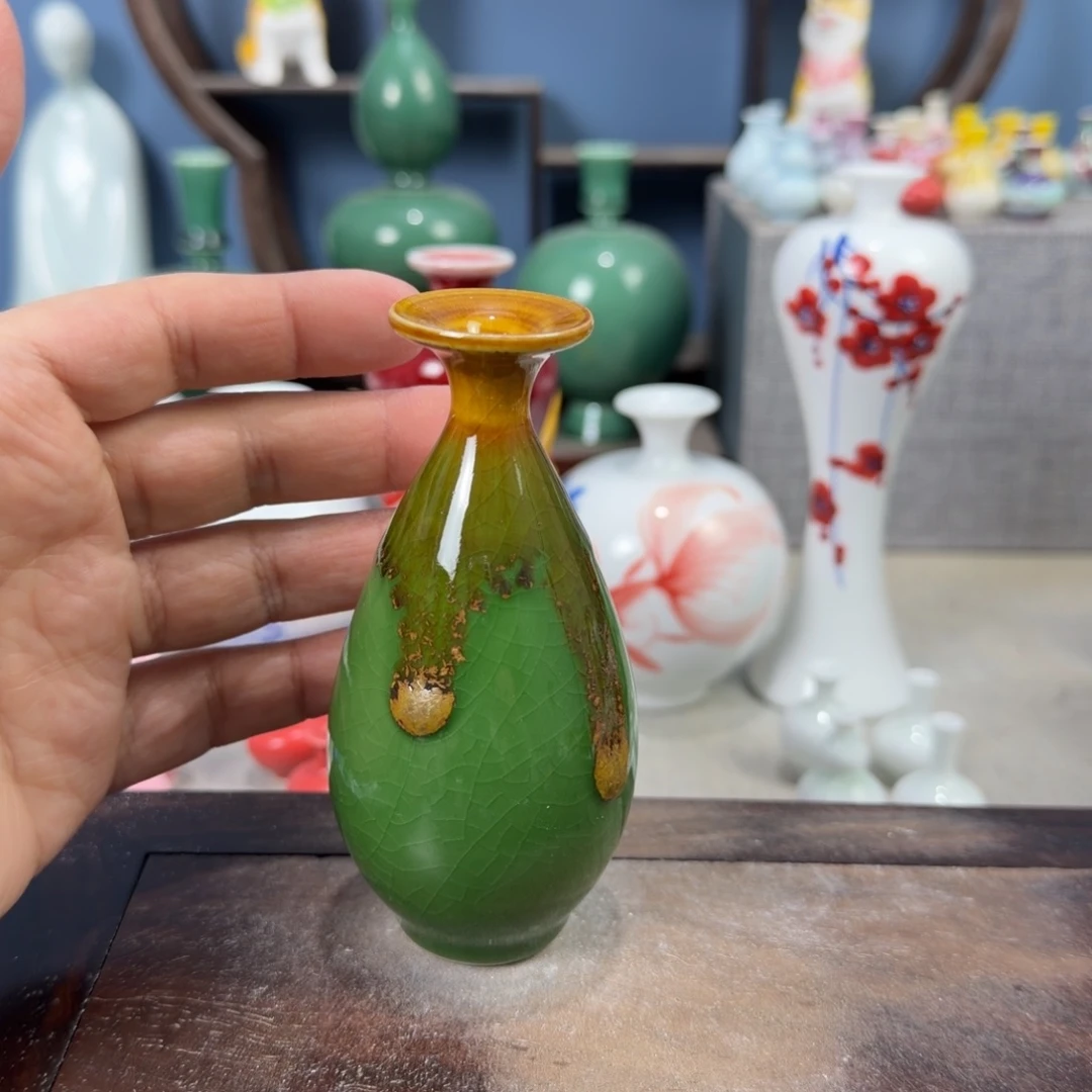 陶瓷手工小花器摆件