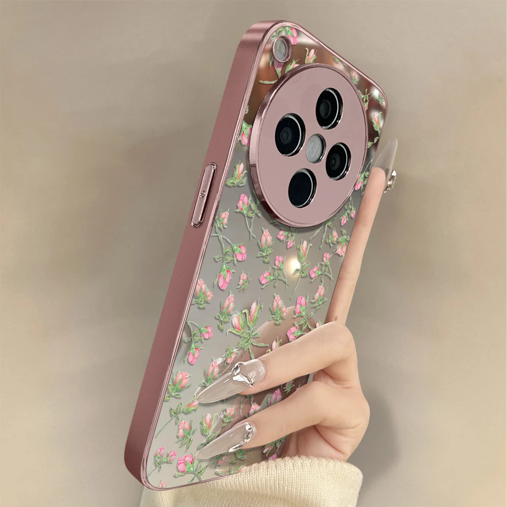 满屏玫瑰适用oppofindx8手机壳实用数码配件女款小众全包防摔高级
