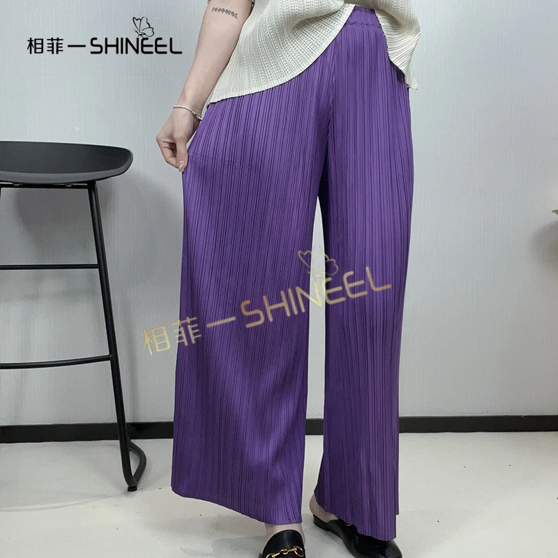 相菲一轻奢显瘦休闲时尚薄款宽松夏季高腰直筒阔腿裤百搭