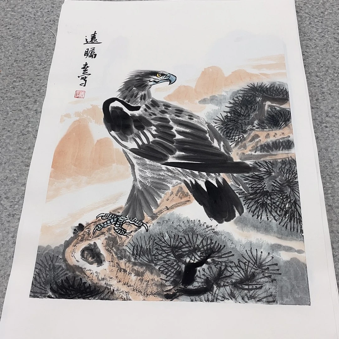 国画1.4平尺国画作品