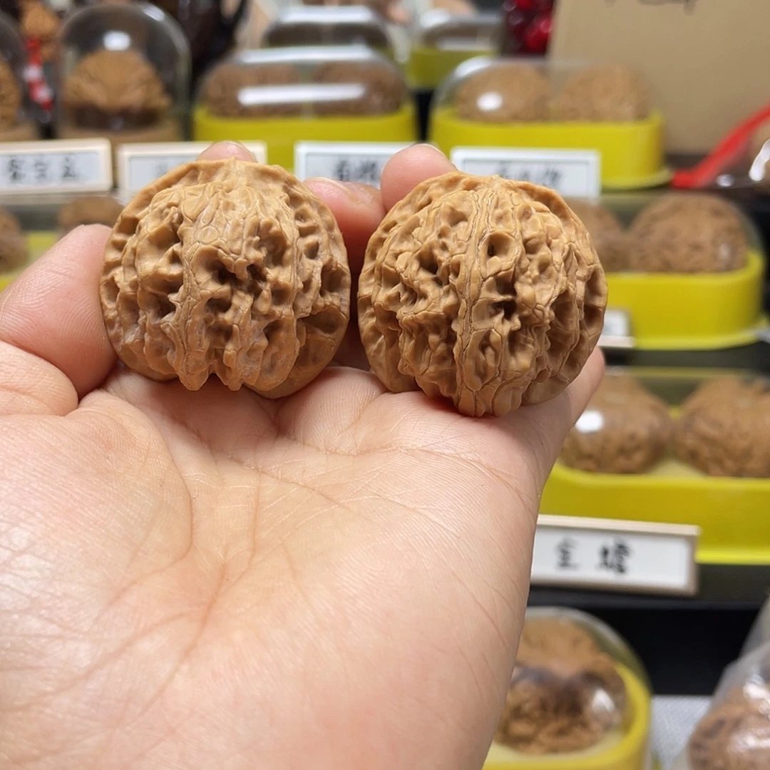 花***菜文玩核桃把件苹果园38
