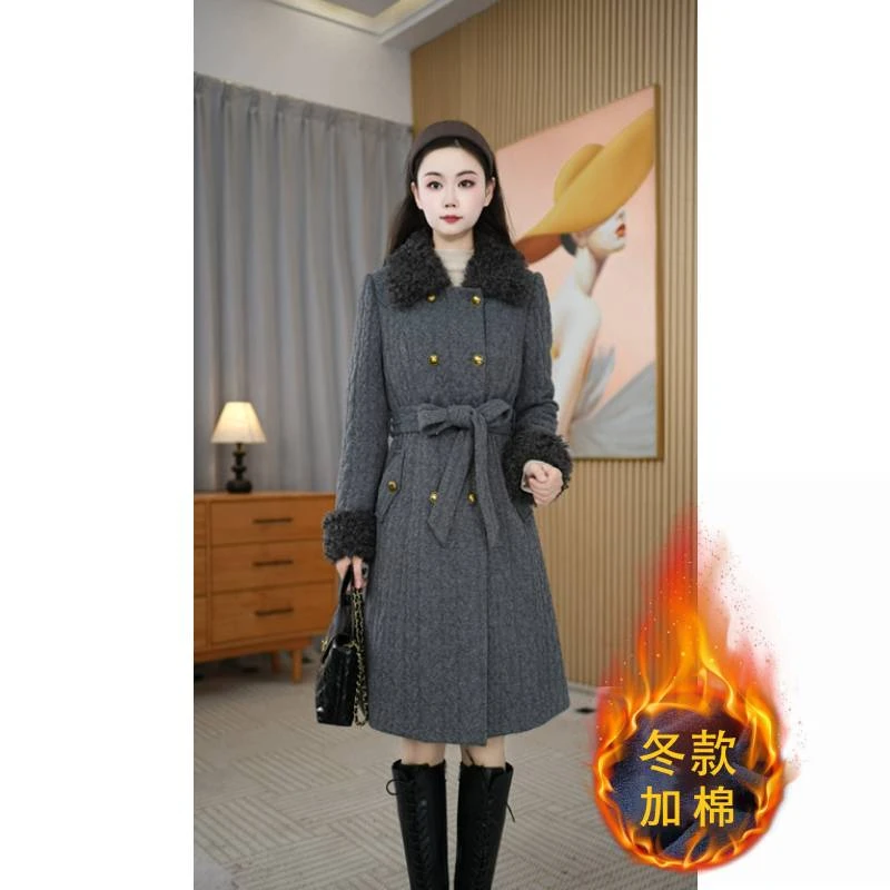 【艾丝琪】女士精品冬季新款过年服轻奢显白加厚保暖女士外套M-2XL
