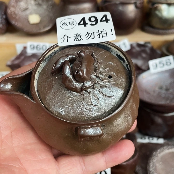 茶杯紫砂柴烧纯手工494