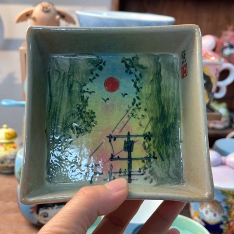 炉景德镇釉下手绘陶瓷
