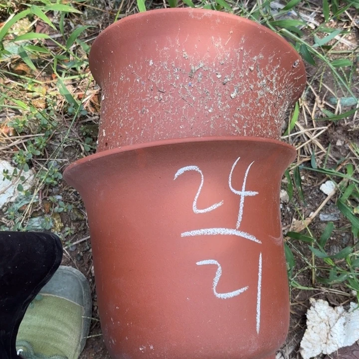 紫砂花盆紫砂的花