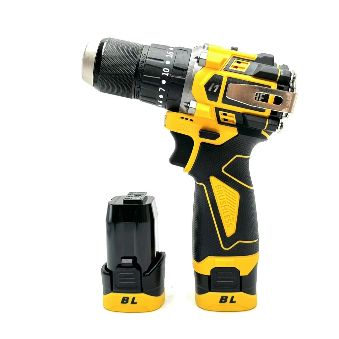 牧高 新款13mm夹头16v无刷冲击电钻二电M172-H13-A2