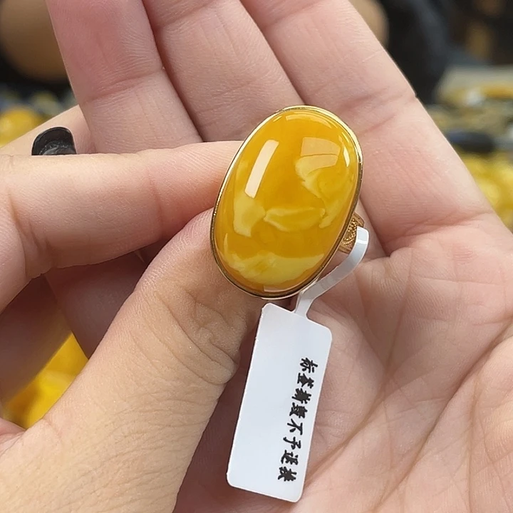 琥珀银S925镶嵌珠宝奇石多样性发其一h