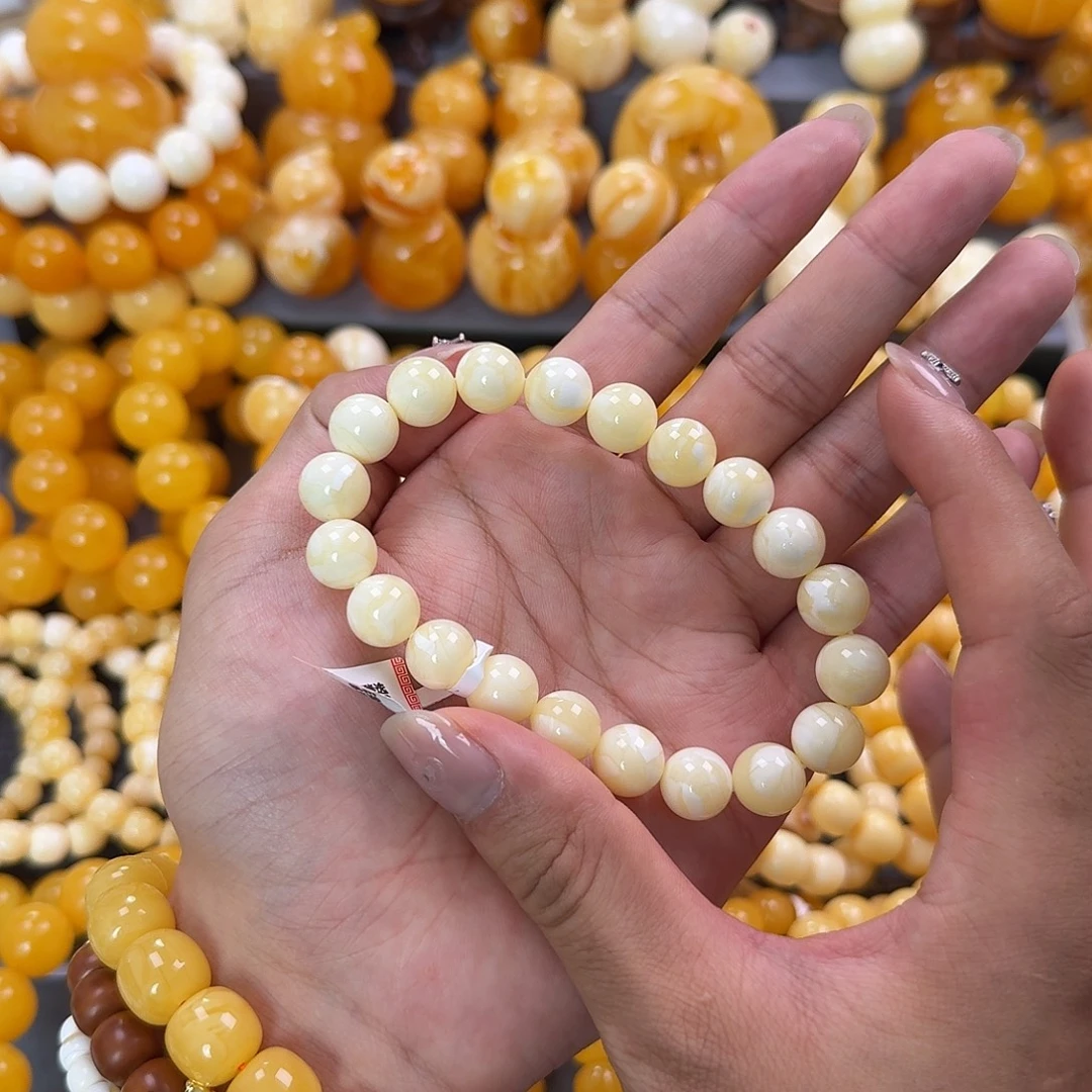 蜜蜡未镶嵌珠宝奇石同料11mm