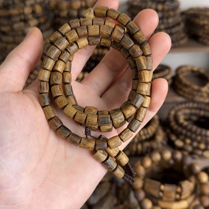 珠串奇楠沉香06多圈桶珠15.65克