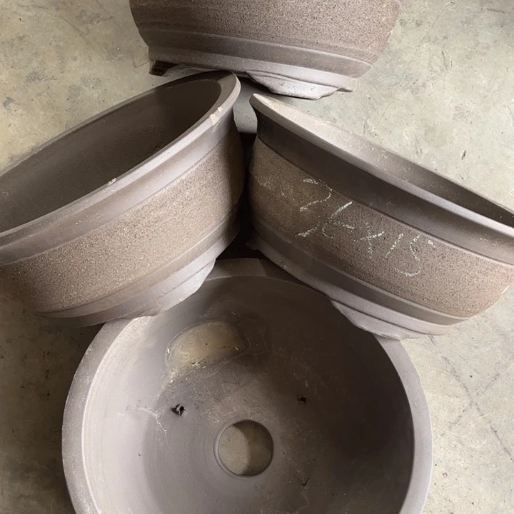 紫砂花盆100-4。36-15微瑕