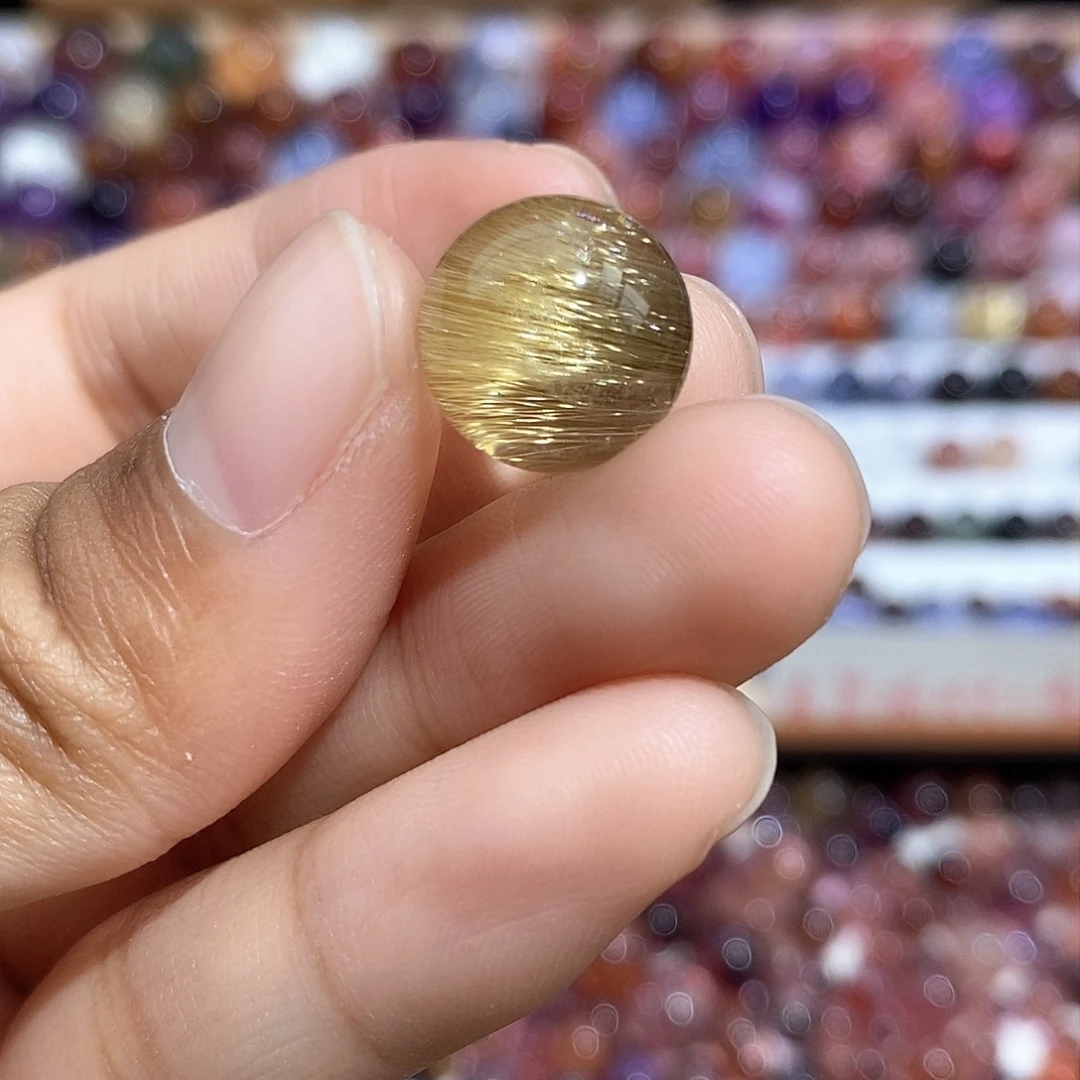 水晶金发晶单珠打孔不退未镶嵌非*