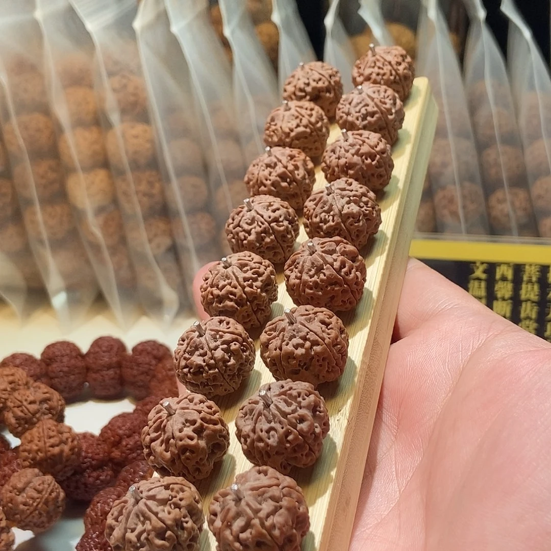 吊坠金刚菩提私人订制红皮原生态双龙梅花19mm