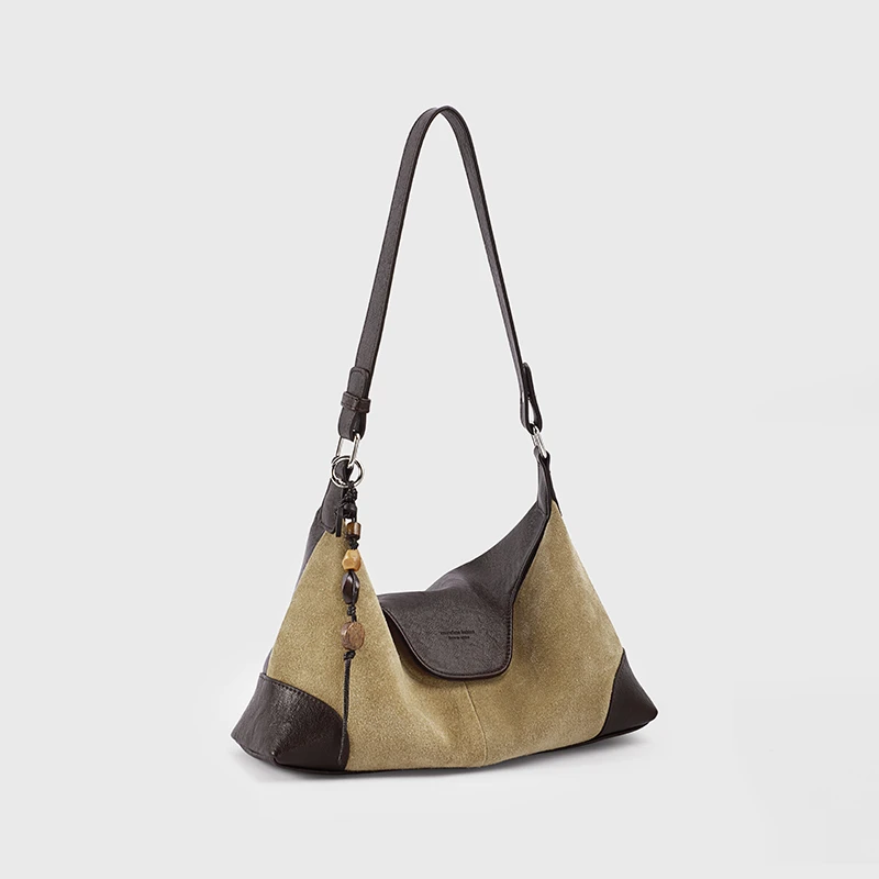 TOMATO&POTATO时尚小众潮流撞色复古单肩包通勤百搭斜挎腋下包