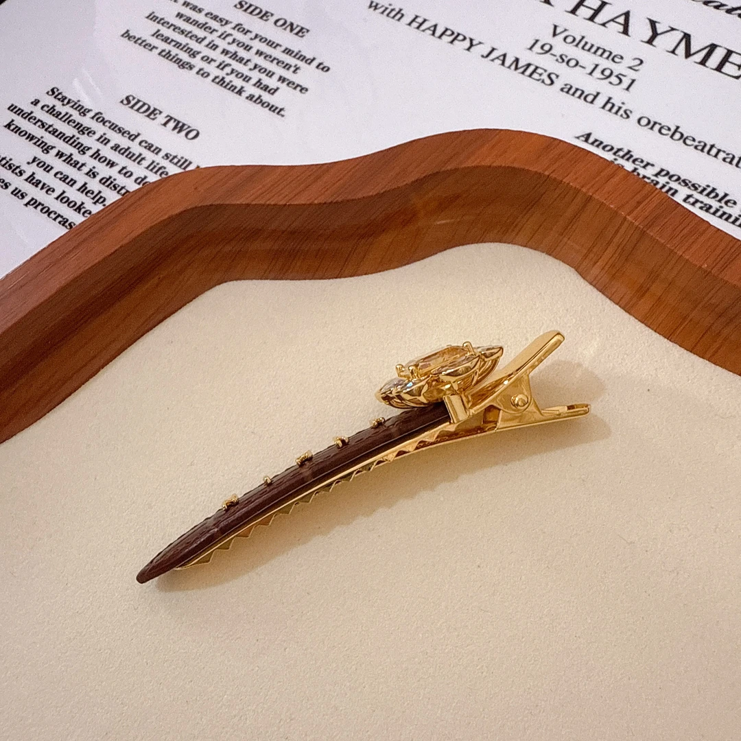 皮发夹花朵款 0001