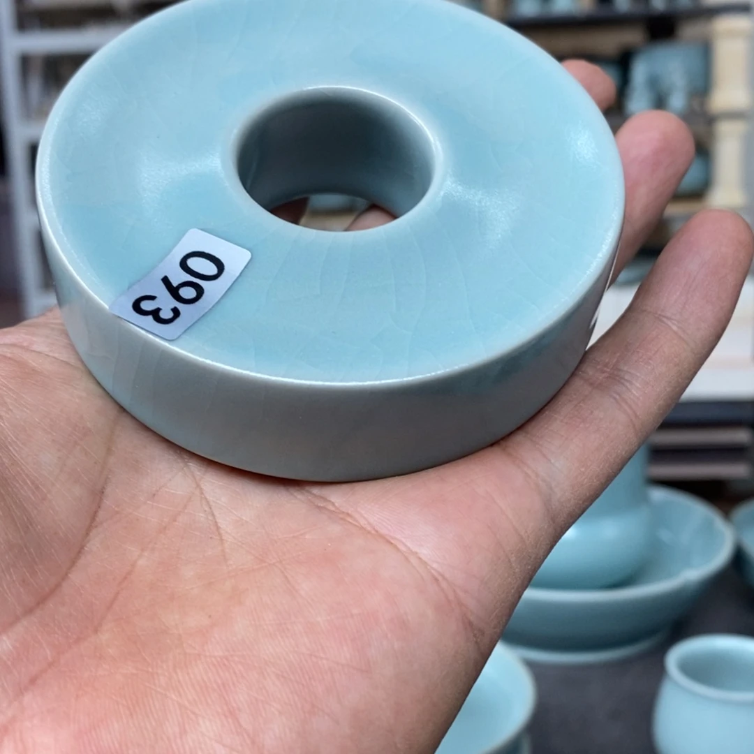 摆件丁*…抱朴汝瓷仿古微瑕