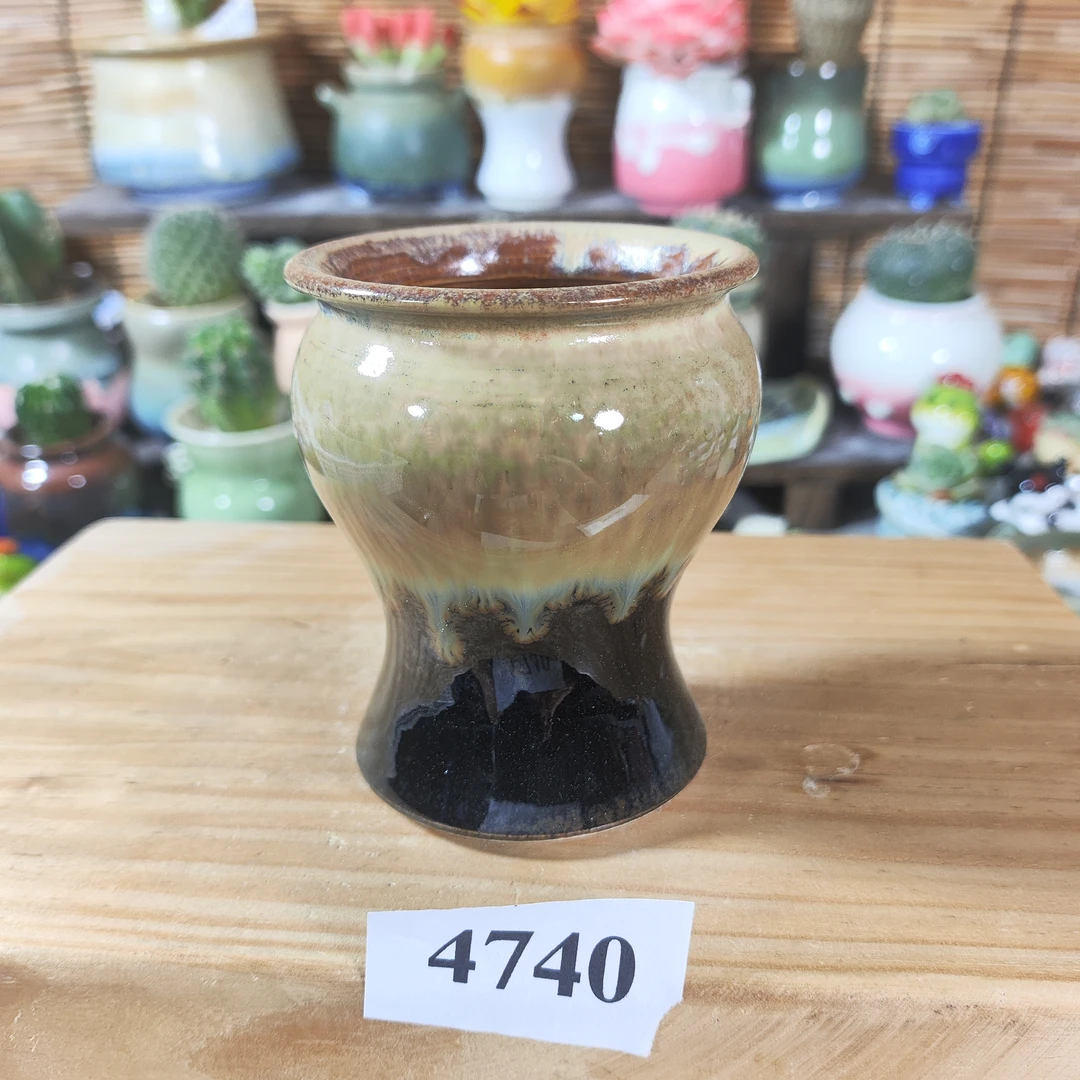 口5高7.5，4740手工创意多肉花盆摆件迷你多景德镇纯手工制做