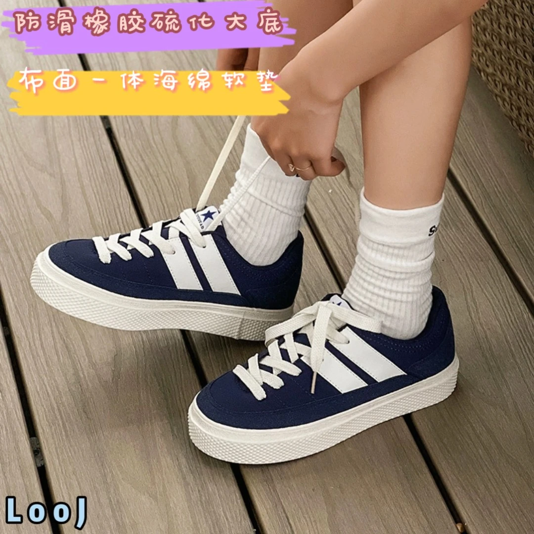 帆布鞋2025春季新款韩版情侣运动休闲鞋男女学生板鞋百搭舒适好穿