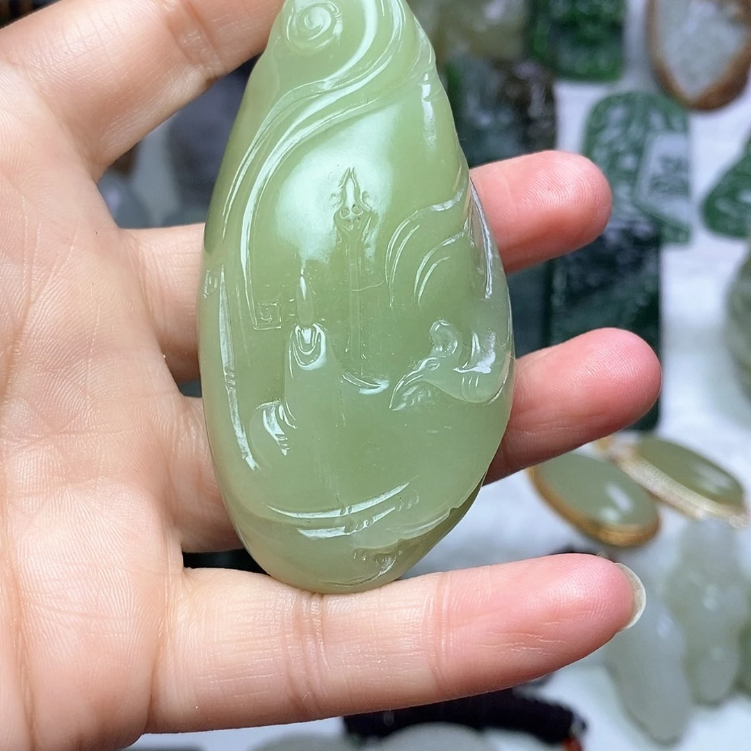 和田玉未镶嵌颈饰