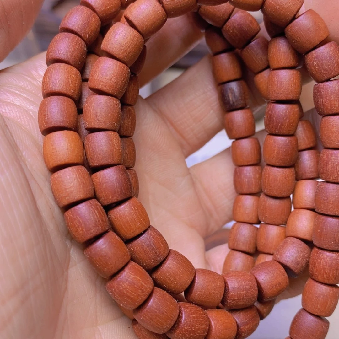 藤类海南红降08108尺寸桶珠