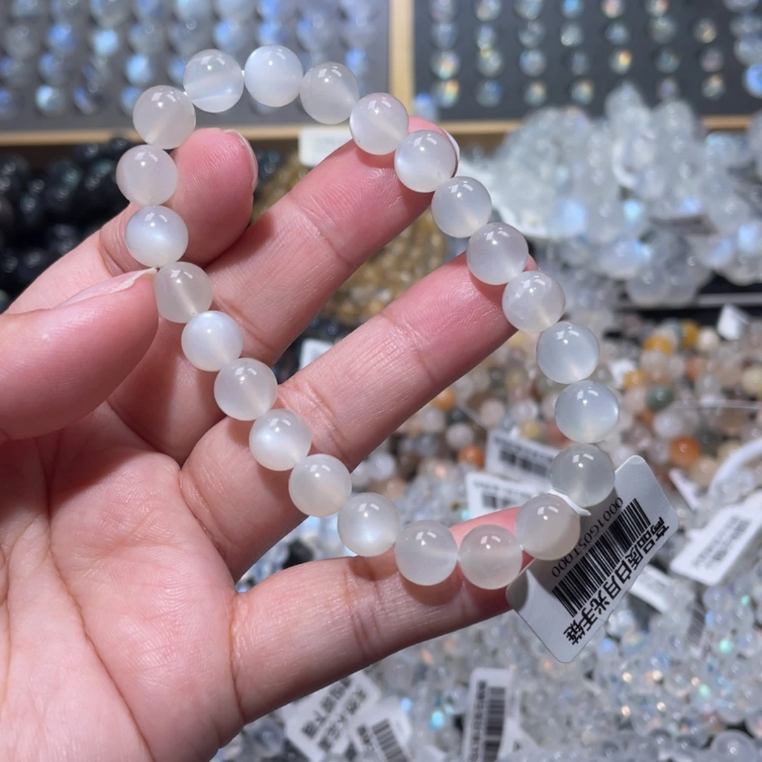 未镶嵌长石手链白月光手链8.5mm 漏价