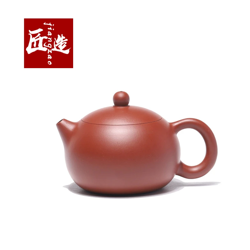 原矿朱泥手工西施210cc光素宜兴紫砂壶中式功夫泡茶壶茶具礼品壶