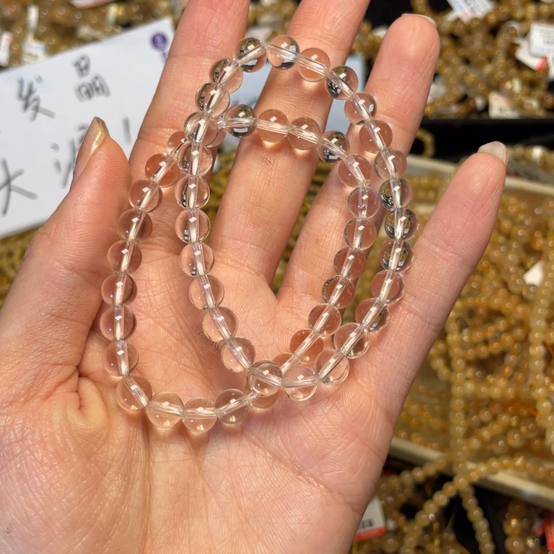 发晶手链未镶嵌白水晶