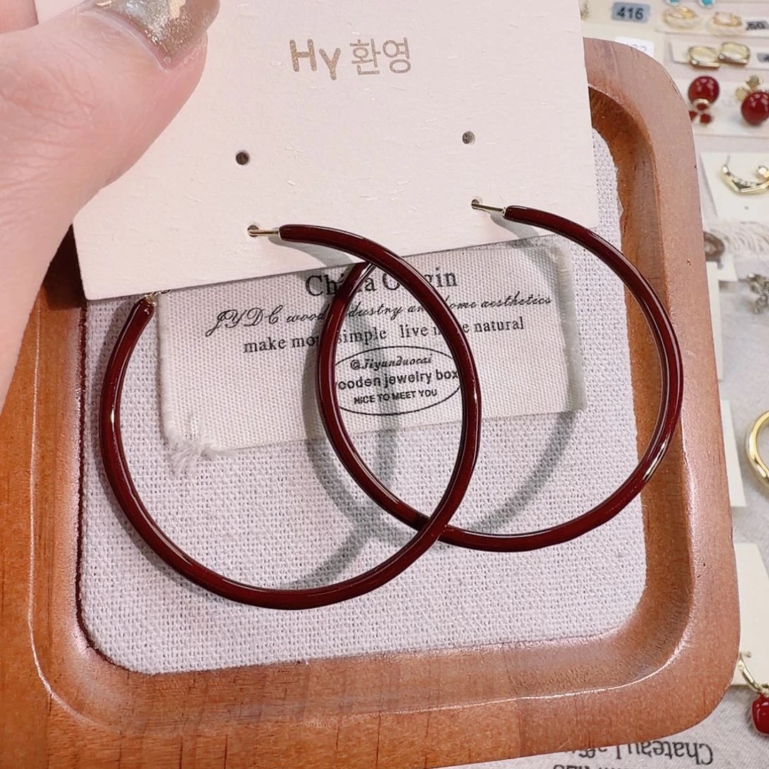 仿珍珠铜合金925银耳圈