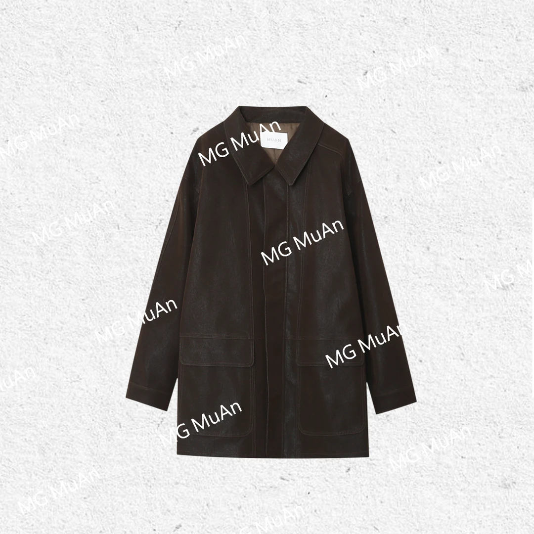 JADE阿毛:《中古摩卡外套》MUAN定制休闲百搭长袖衬衫外套女DS-9166