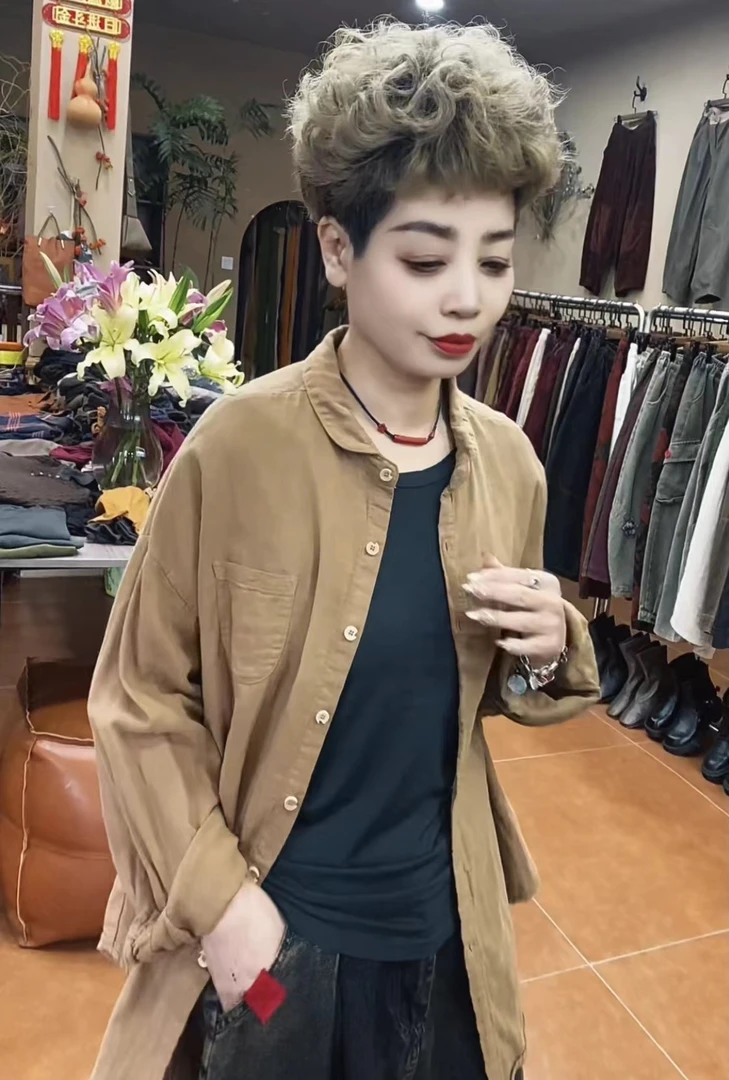 衬衣开衫休闲百搭